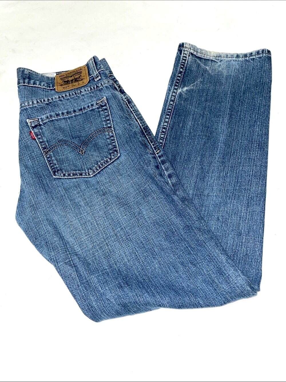 Men’s Authentic Straight Leg Jeans Levi's 511 Medium Blue Wash 5 Pkt Sz 30/30